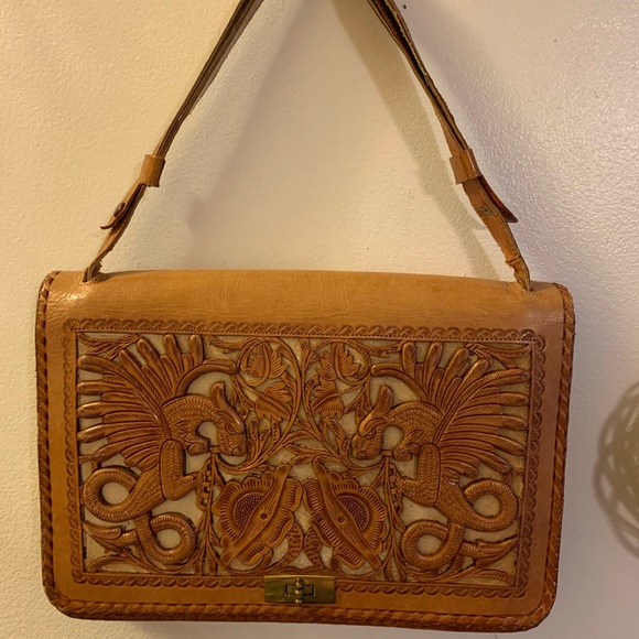 Vintage leather bag - Picture 1 of 4